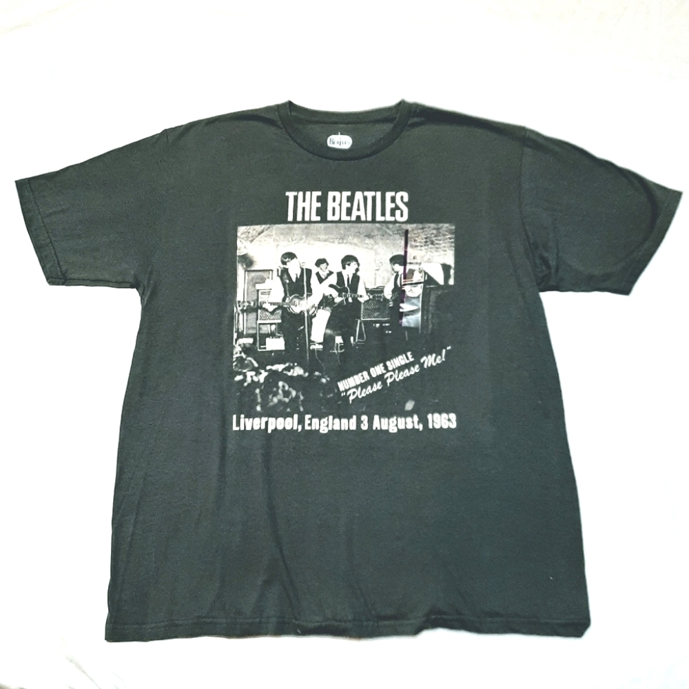 THE BEATLES - Tshirt 1963 band photo Please Please